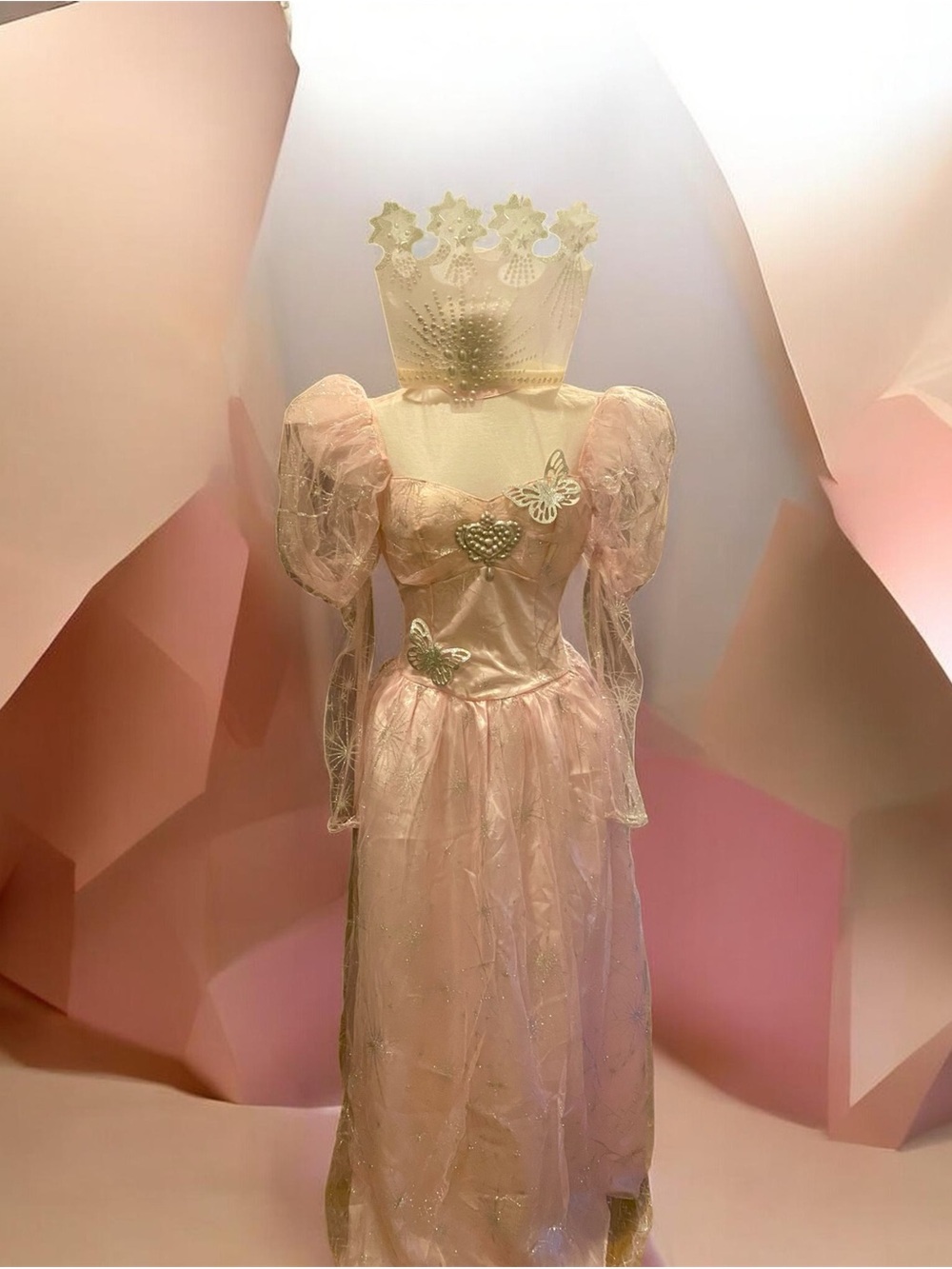 Wizard of Oz Dress with Sheer Puff Sleeves